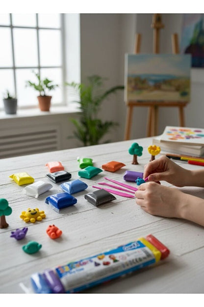 Kidello™ Yumuşak Kil Seti | Çocuklar İçin Eğitici Oyun & Sevgililer İçin Date Aktivitesi